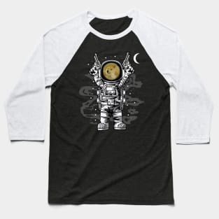 Astronaut Dogecoin DOGE Coin To The Moon Crypto Token Cryptocurrency Wallet Birthday Gift For Men Women Kids Baseball T-Shirt